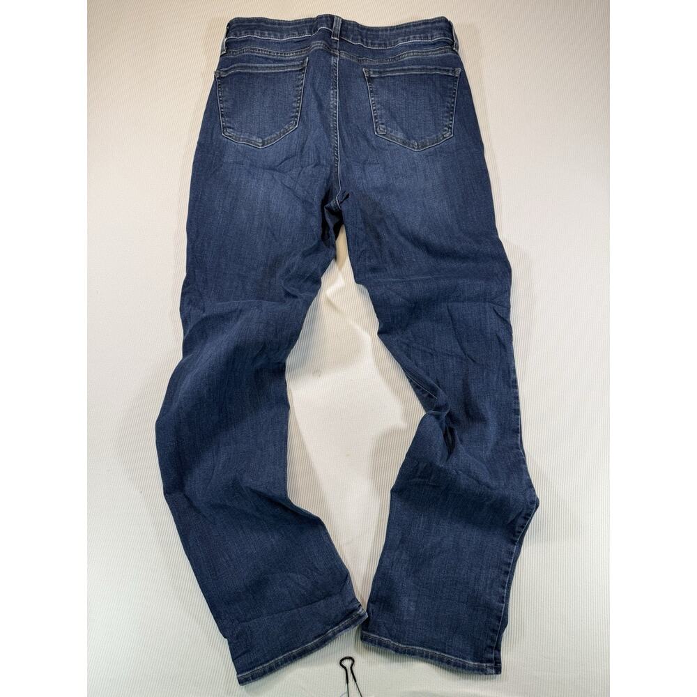 NYDJ Marilyn Straight Jeans Womens 12 Lift Tuck Dark Wash Stretch Denim - Picture 2 of 8